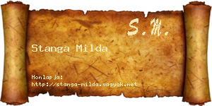 Stanga Milda névjegykártya